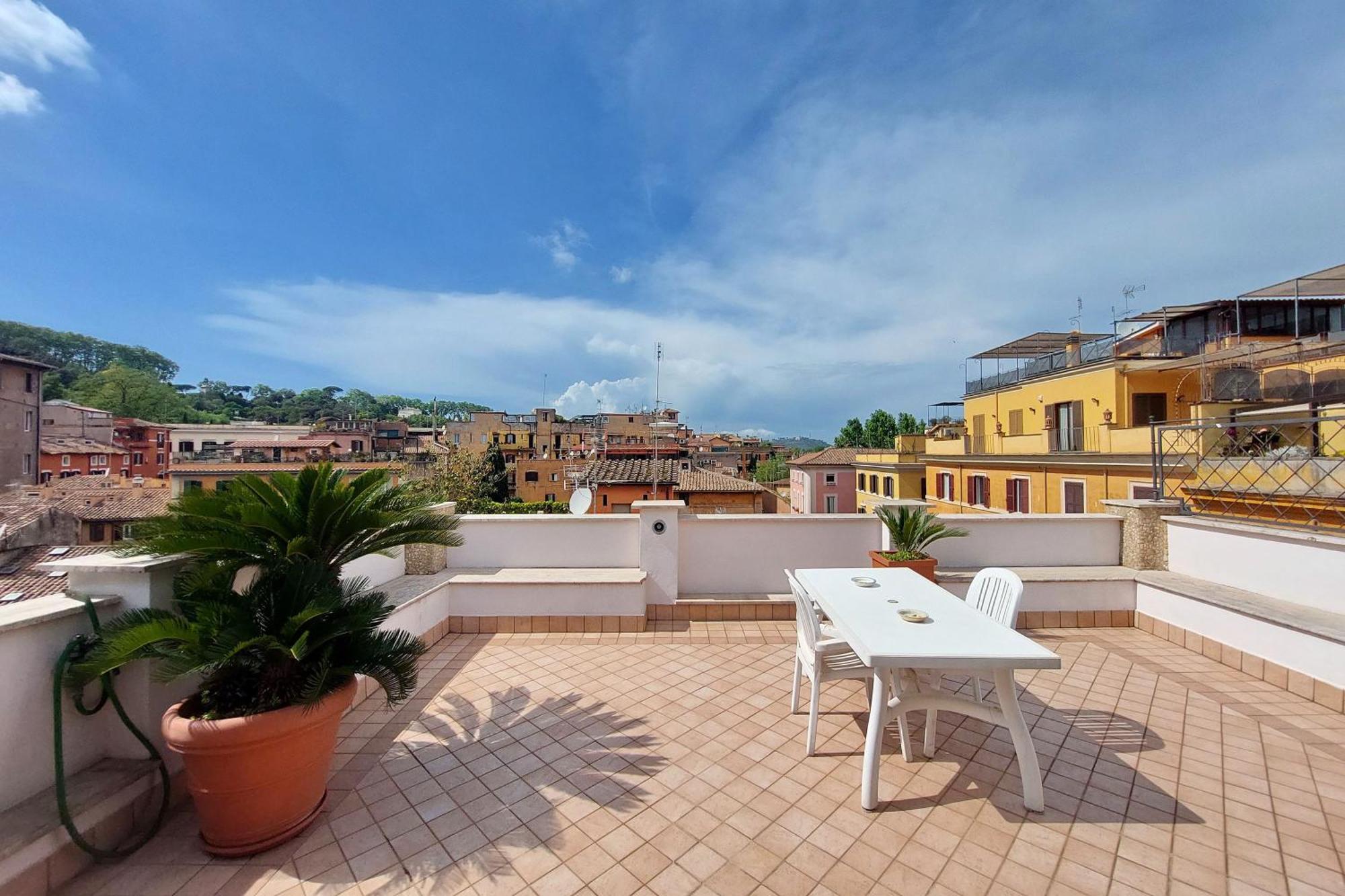 Magic Trastevere On Roof Terrace Hospedagem domiciliar Roma